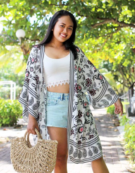 Knee length kimono jacket 2025